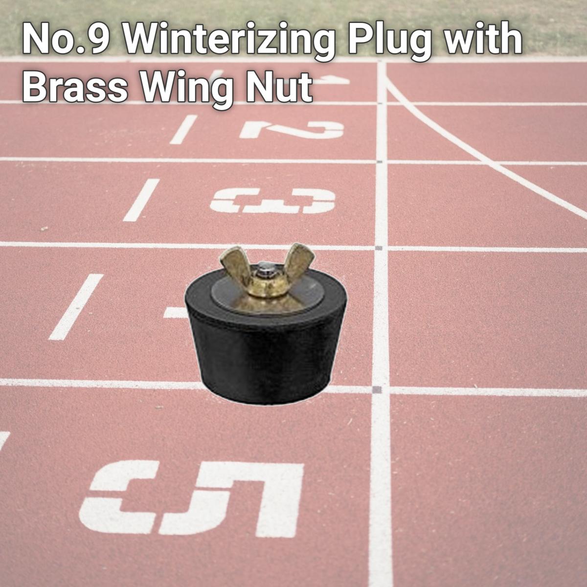 Picture of Tech FF1109 No.9 Winterizing Plug with Brass Wing Nut