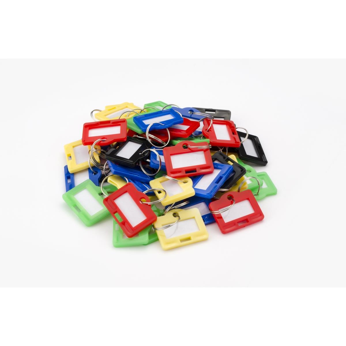 Af12836 Small Assorted Key Tags For Key Cabinets - Multicolor, Pack Of 50