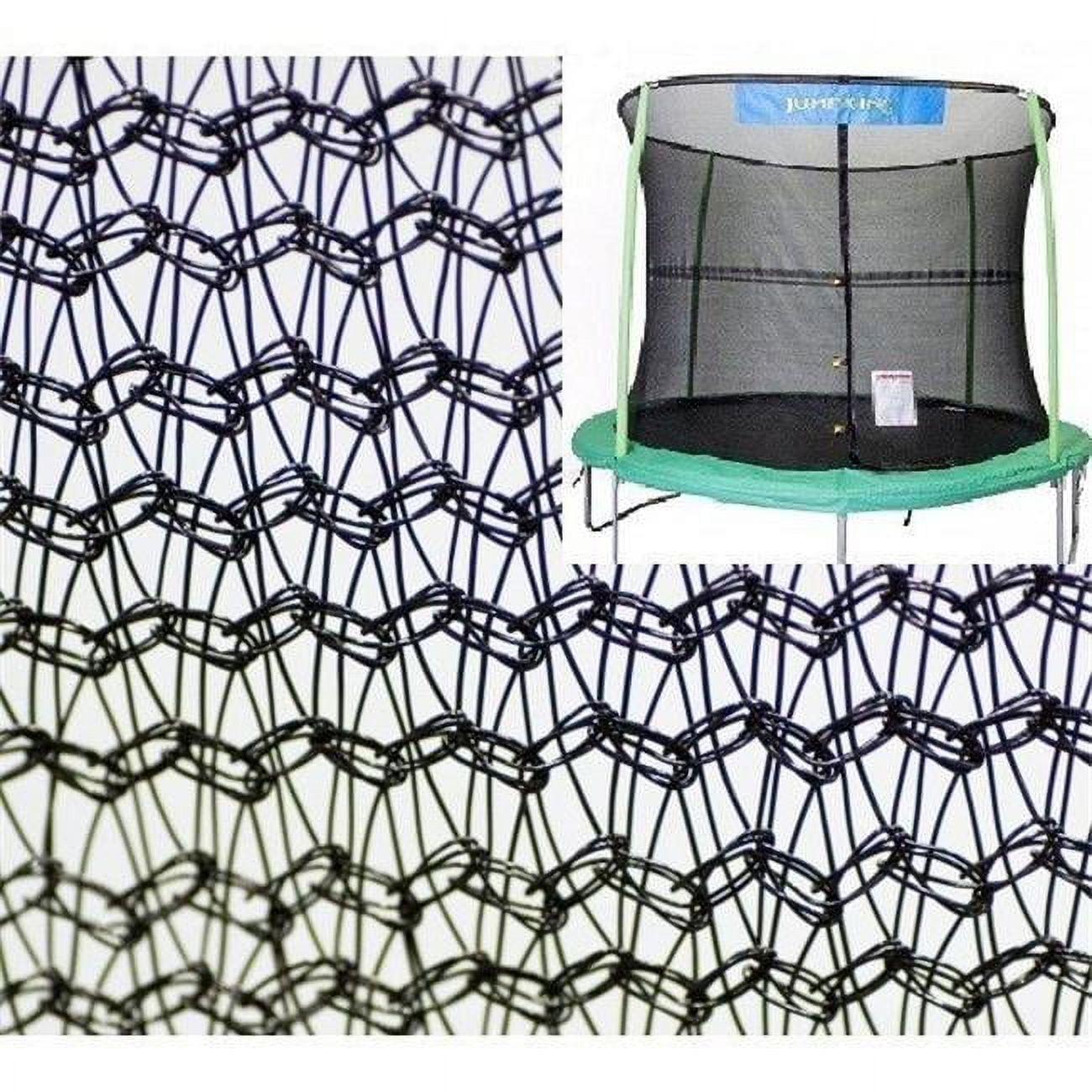 Net14-jp4-7jk 14 Ft. Enclosure Netting With 4 Poles & 7 In. Springs With Jump King Logo