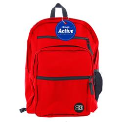 17 In. Red Active Backpack, Case Of 12