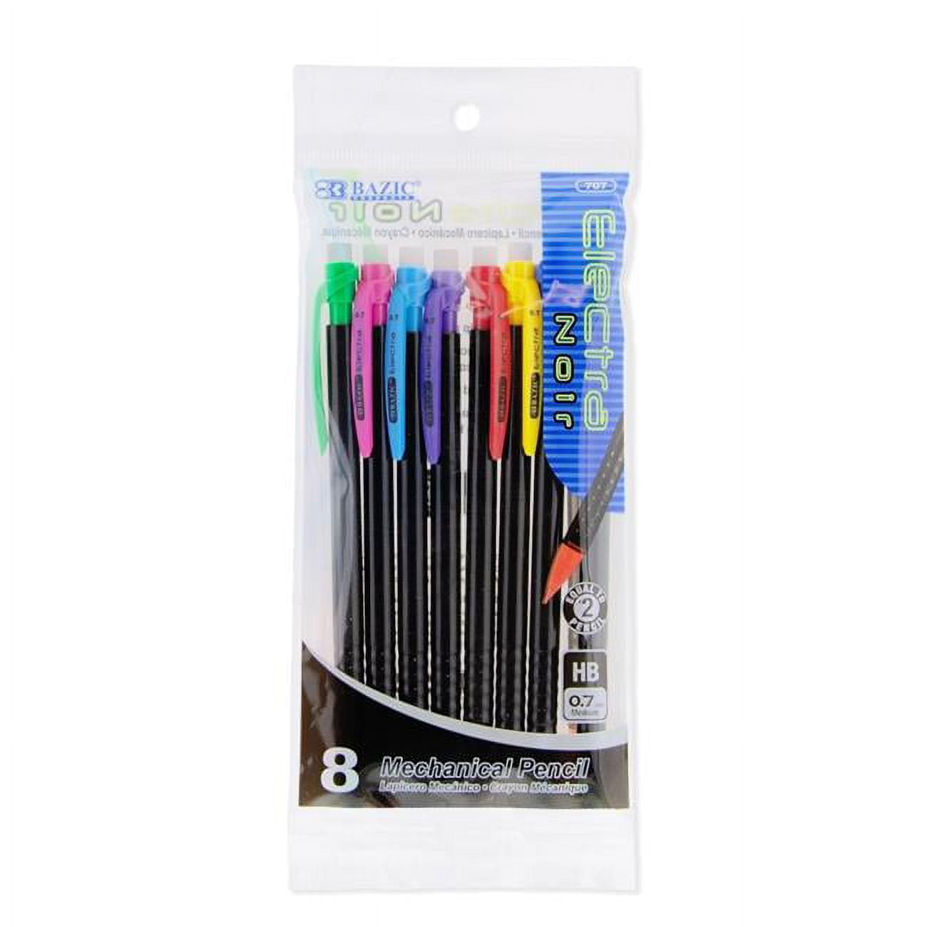 707 Electra Noir 0.7 Mm Mechanical Pencil, Pack Of 8 - Case Of 24