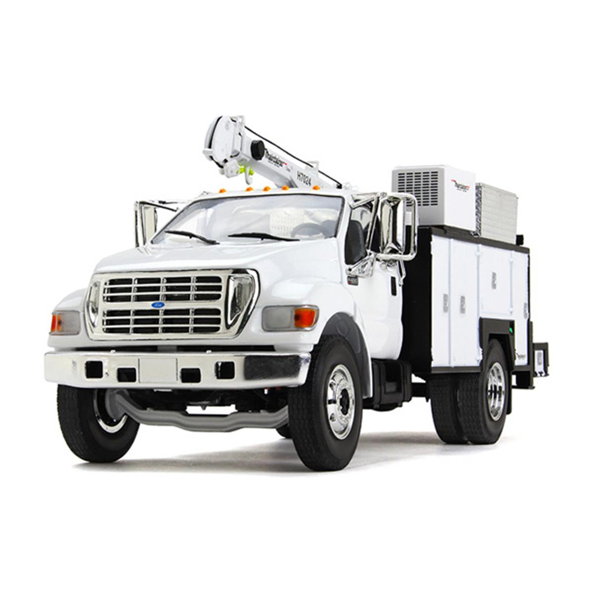 Ford F-650 In White With Maintainer Service Body Diecast Metal, 14 Years Above