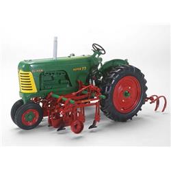 Oliver Super 77 Diesel Narrow-front Tractor With 2-row Cultivator