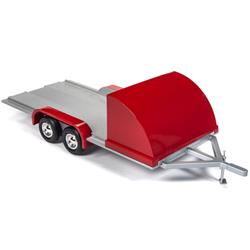 Ame1167 Car Trailer, Red & Silver