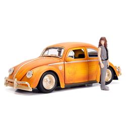 Bumblebee Volkswagen Beetle Model Car With Charlie Figure