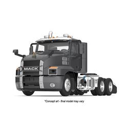 60-0621 1 By 64 Scale Mack Anthem Day Cab, Graphite Gray