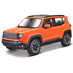 Maisto Mai39282or 1 By 24 Scale 2017 Jeep Renegade In Assembly Line Diecast Metal Model Kit, Orange