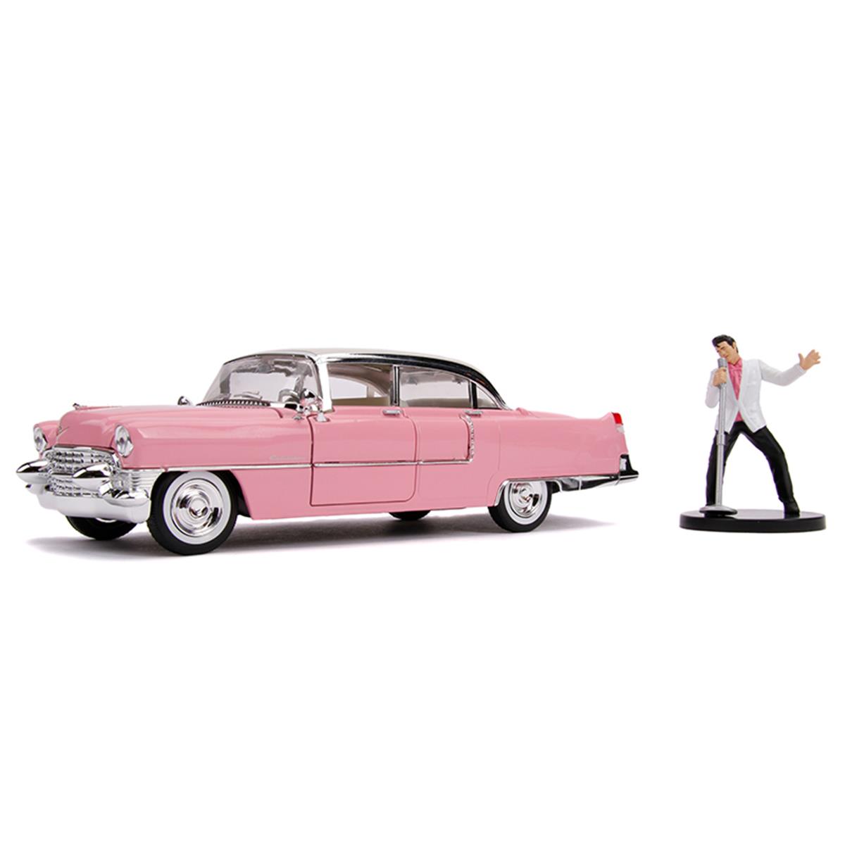 1 By 24 Scale Elvis Presleys 1955 Cadillac Fleetwood Diecast Model Figure, Pink