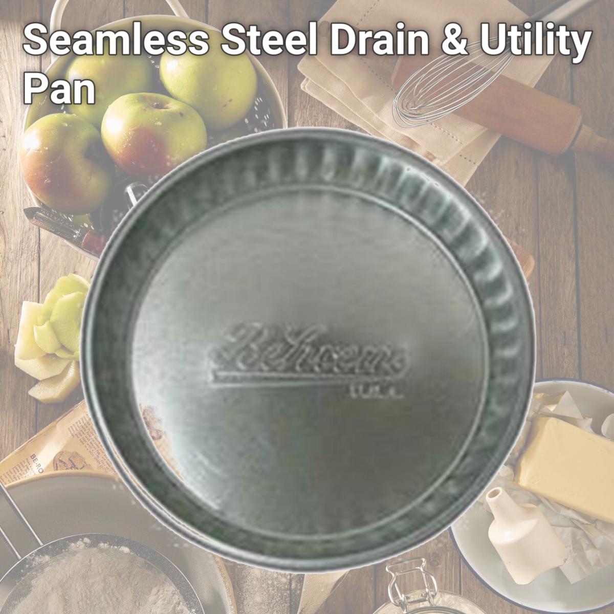 Picture of Behrens Manufacturing 001680 Seamless Steel Drain & Utility Pan