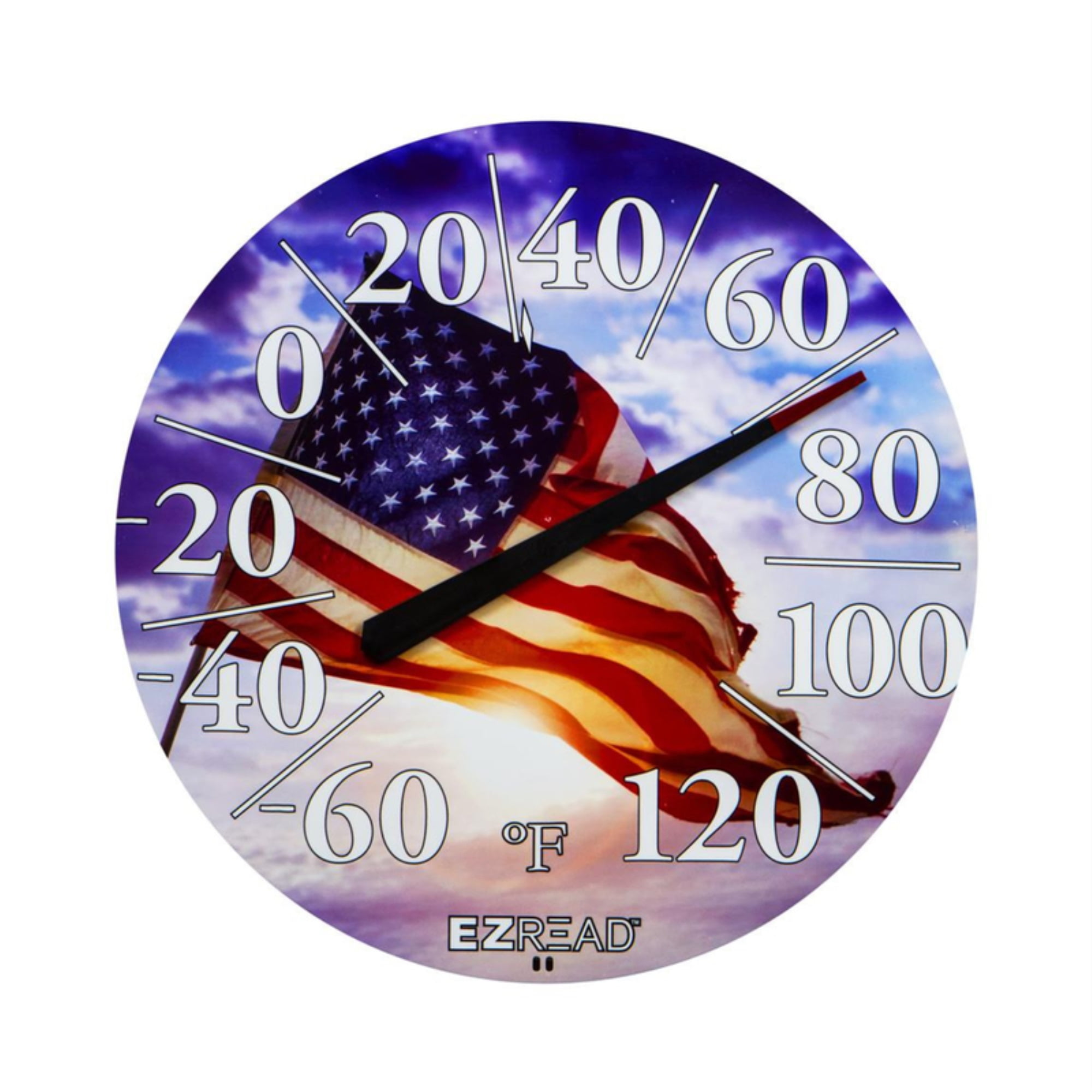 034023 Ezread Dial Thermometer American Flag