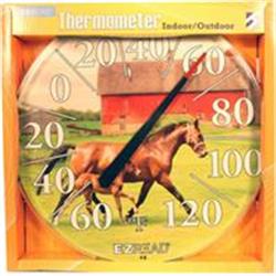 034019 Ezread Dial Thermometer Two Horses