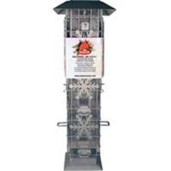 683977 Squirrel Be Gone Snowflake Feeder - Silver