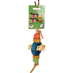 001454 Happy Beaks Bagels Foot Toy, Multicolor