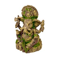 Blue Ribbon Pet Products 006159 Exotic Environments Ganesha Statue With Moss