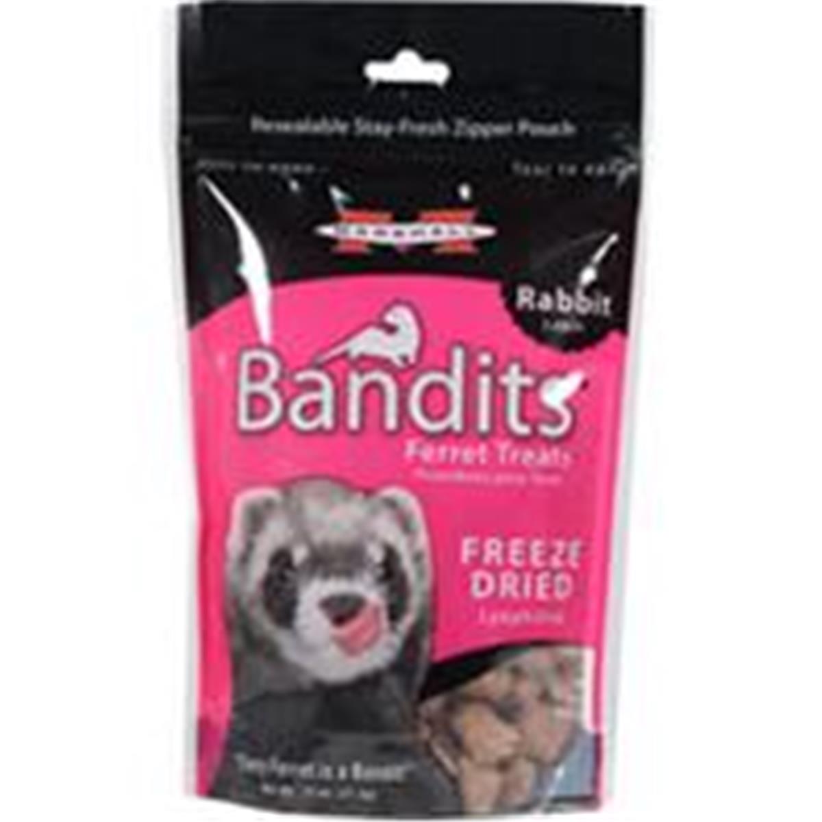 572029 0.75 Oz Bandits Freeze Dried Ferret Rabbit Treats