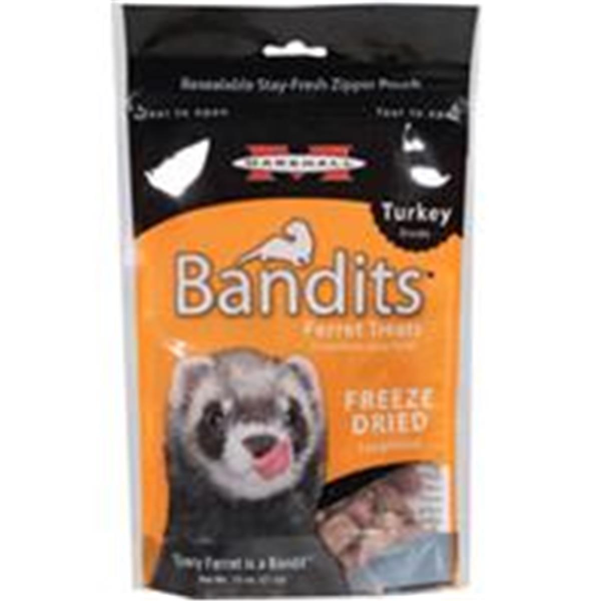 572028 0.75 Oz Bandits Freeze Dried Ferret Duck Turkey Treats