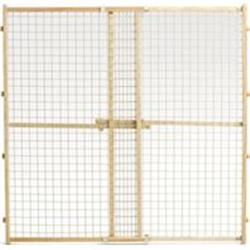 44 X 29 - 50 In. Wood & Wire Mesh Pet Gate