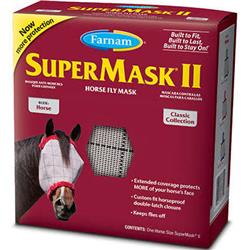 554195 Supermask Ii Arabian Horse Fly Mask Without Ears, Assorted