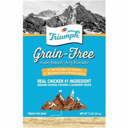 486135 12 Oz Grain Free Dog Biscuits - Chicken, Peanut & Blueberry