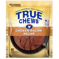 83126 12 Oz True Chews Premium Jerky Cut Strips, Chicken Bacon