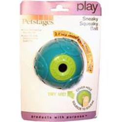 UPC 700603675536 product image for Petstages 203311 Sneaky Squeaky Loud & Quiet Squeak Ball Blue - Medium | upcitemdb.com