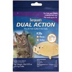 03287 Sergeants Dual Action Flea & Tick Collar For Cats