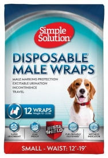 11537-12p Small Simple Solution Disposable Male Wrap