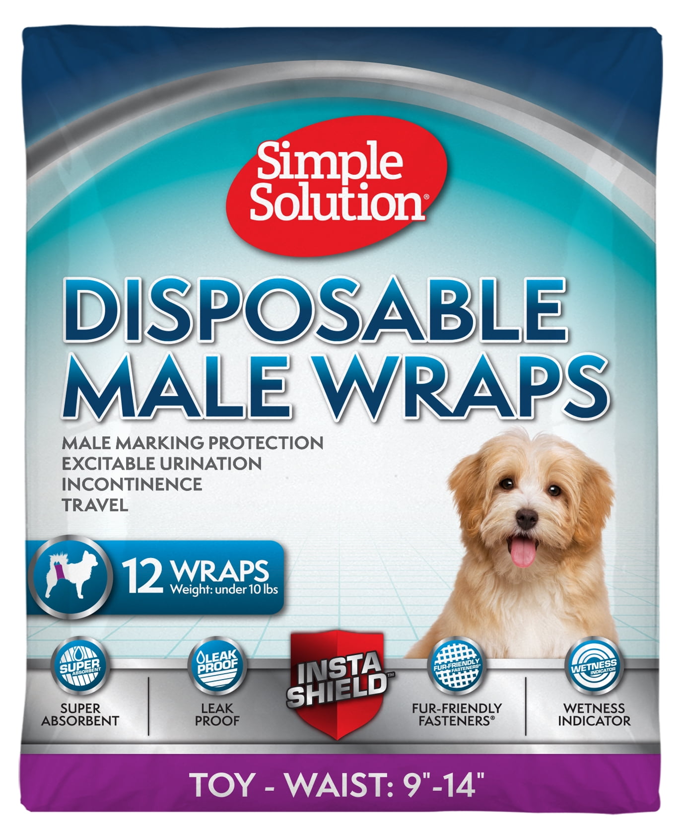 11540-12p Extrra Small Simple Solution Disposable Male Wrap