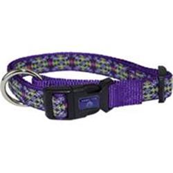 Fas Ro P17 0.62 X 12-18 In. Ribbon Overlay Adjustable Colla, Purple - Small