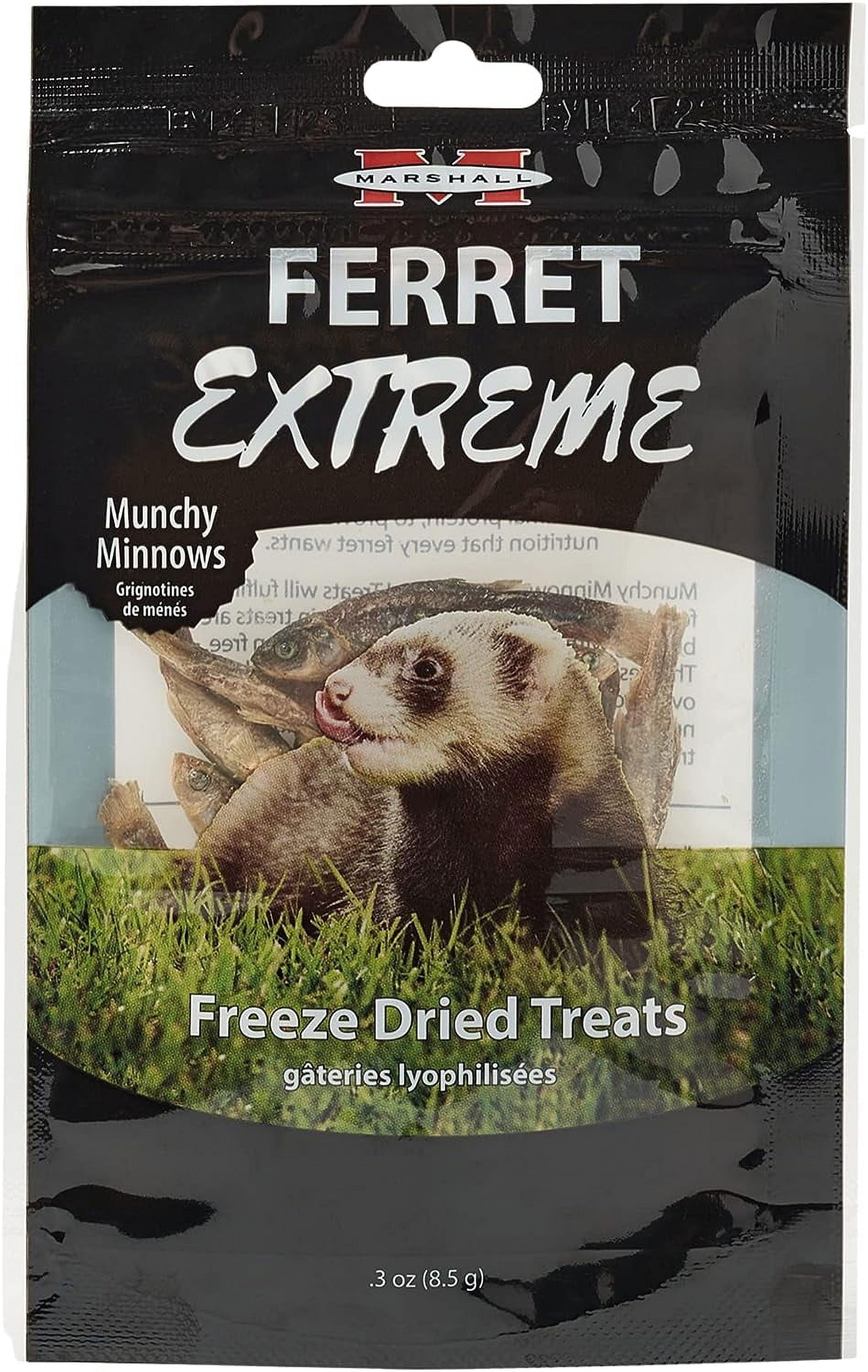 Marshall Pet Prod-food Fd-422 0.3 Oz Ferret Extreme Freeze Dried Munchy Minnows