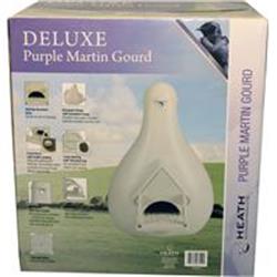 Pmg-2 Deluxe Purple Martin Gourd, White