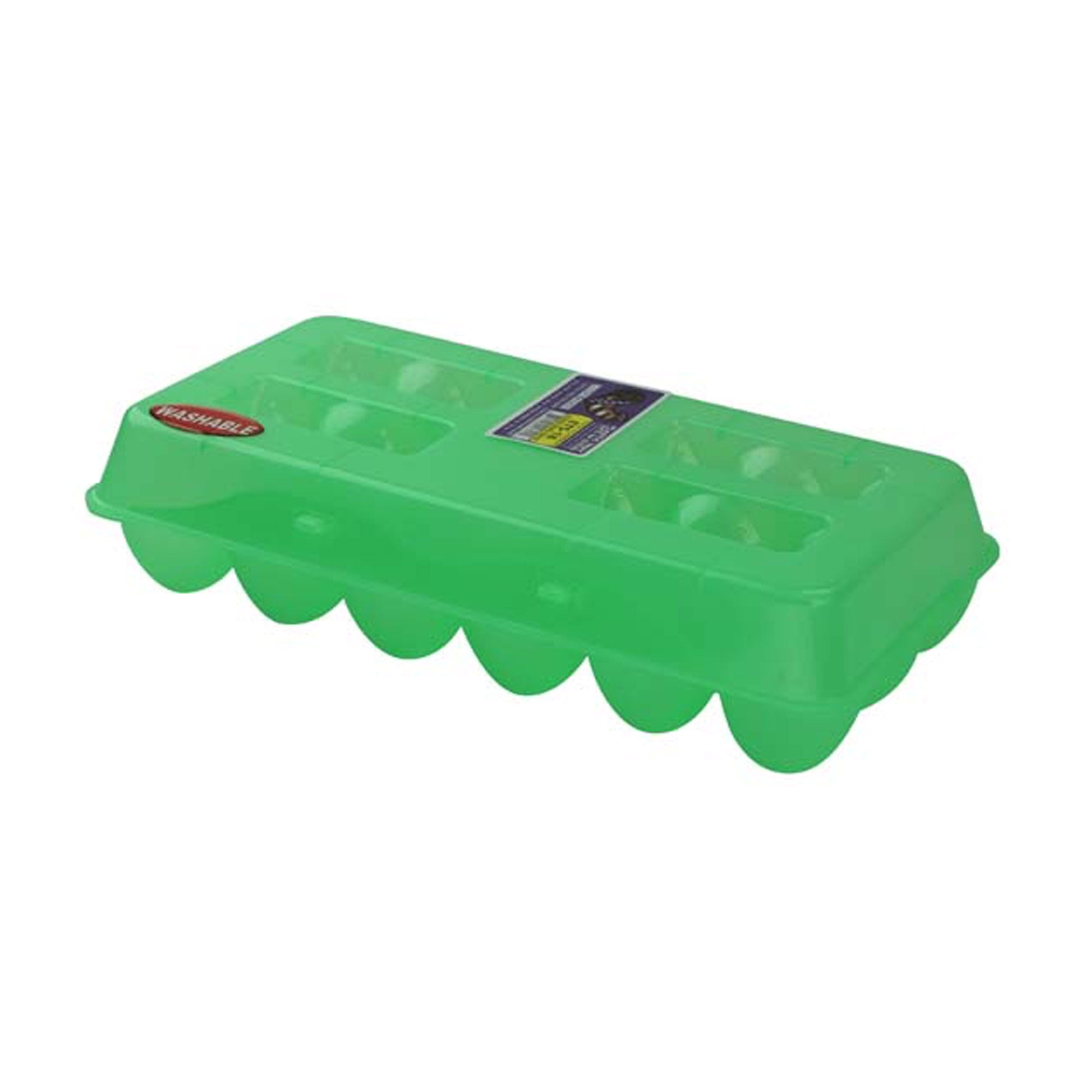 Ets18 Egg Carton Plastic, Green - Pack Of 18