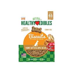 Nbi300m12p 12 Oz Healthy Edible Grain Free Biscuit Peanut Butter & Apple Flavor