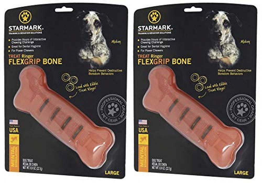 Smfebl Treat Ringer Flexgrip Bone, Large