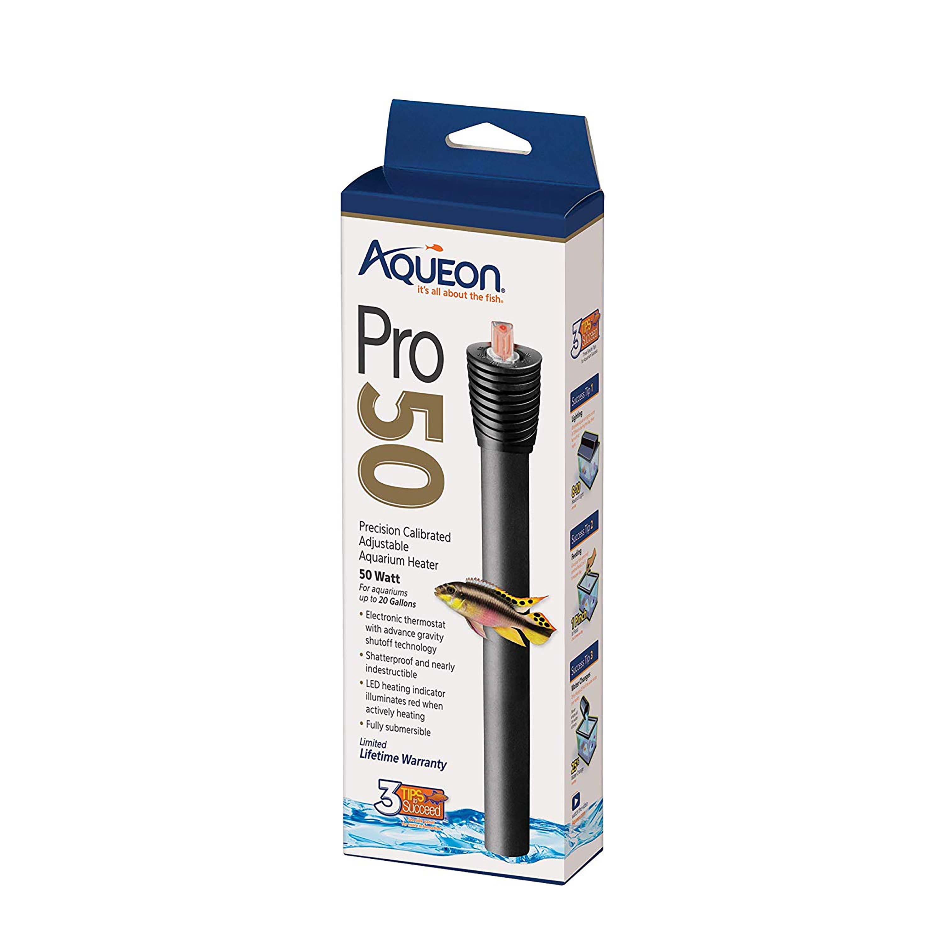 Aqueon Products 100532083 50 Watt Pro 50 Series V2 Adjustable Heaters