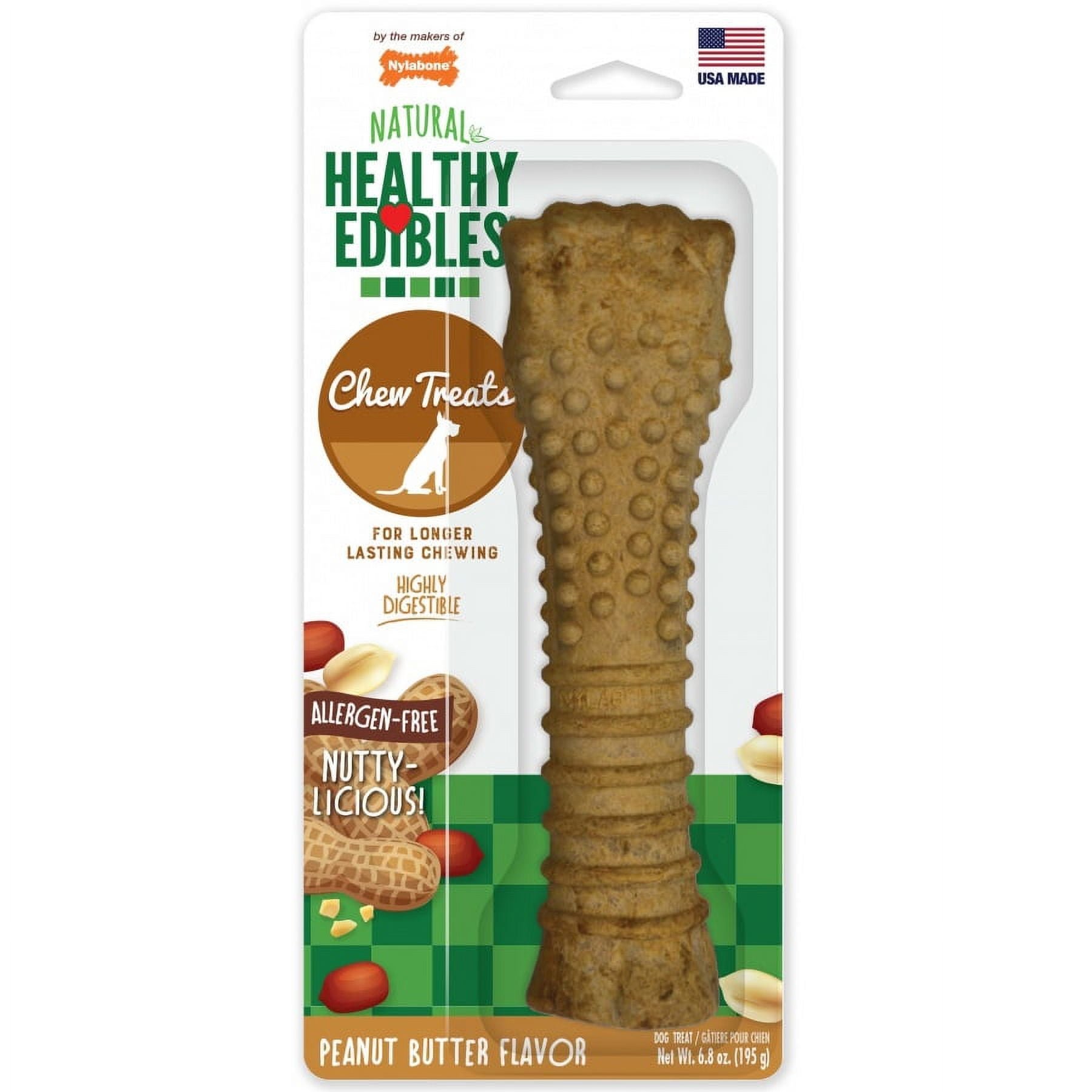 Nepb105p Healthy Edibles Chew Treats, Peanut Butter - Souper