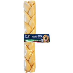Pet Factory 79959 12 In. Usa Beefhide Braided Stick - Pack Of 24