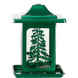 4638 The Woodland Pines Bird Feeder, Green - Pack Of 2