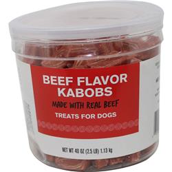 17072 40 Oz Kabobs Beef Flavor Dog Treats