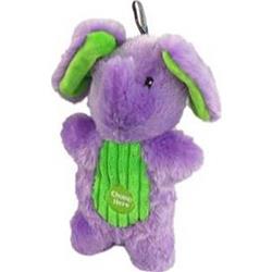68553 9 In. Peek-a-boo Elephant Dog Toy - Purple, Pack Of 24