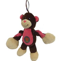 68571 7 In. Baby Pulleez Monkey Dog Toy - Brown, Pack Of 24