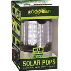 Gg-113-30lspop Rechargeable Pops Pop-up Solar Lantern - Silver, Pack Of 12
