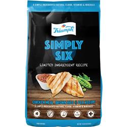 00992 14 Lbs Triumph Simply Six Limited Ingredient Dog Food - Chicken