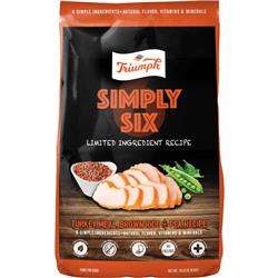 00996 28 Lbs Triumph Simply Six Limited Ingredient Dog Food - Turkey