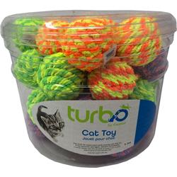 80521 Nclcat Turbo Rattle Balls Cat Toy Canister - Multicolor, 36 Piece - Pack Of 8