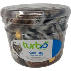 80524 Nclcat Turbo Feather Toys Canister - Multicolor, 51 Piece - Pack Of 8