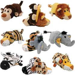 33011 8 In. Flip A Zoo Wildlife Series Toy - Assorted Color, Pack Of 3 - Case Of 48