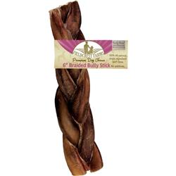123bx 6 In. Braided Bully Stick - Pack Of 20