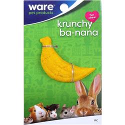 Ware Manufacturing 13032 Yellow & Green Critter Ware Krunchy Banana Treat, Pack Of 48