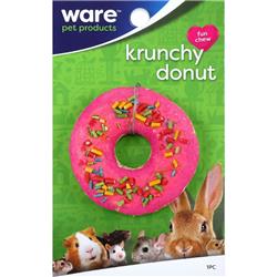 Ware Manufacturing 13075 Critter Ware Krunchy Donut Treat, Assorted Color - Pack Of 48